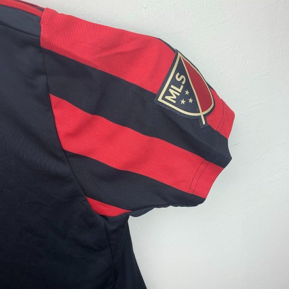 Adidas Mens Medium Black and Red climalite Jersey - Picture 4 of 5